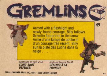 1984 O-Pee-Chee Gremlins #49 Tracking the Gremlins Back