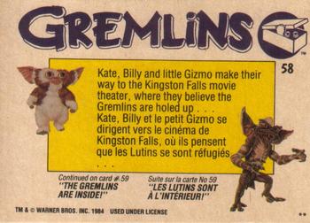 1984 O-Pee-Chee Gremlins #58 A New Plan Back
