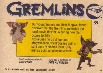 1984 O-Pee-Chee Gremlins #59 