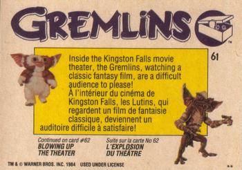 1984 O-Pee-Chee Gremlins #61 The Unruly Gremlins Back
