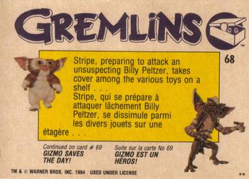 1984 O-Pee-Chee Gremlins #68 Hidden Horror! Back