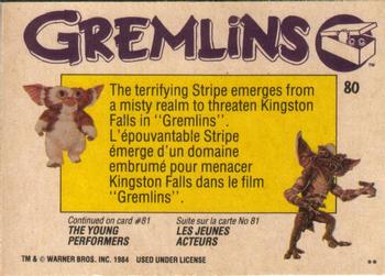 1984 O-Pee-Chee Gremlins #80 Fiend on the Screen Back