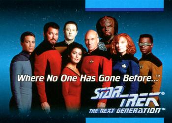1992 Impel Star Trek: The Next Generation #001 Where No One Has Gone Before Front