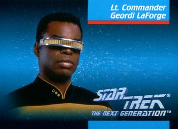 1992 Impel Star Trek: The Next Generation #008 Lt. Commander Geordi LaForge Front