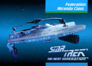1992 Impel Star Trek: The Next Generation #041 Federation Miranda Class Front
