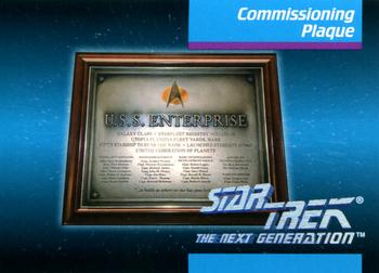 1992 Impel Star Trek: The Next Generation #048 Commissioning Plaque Front