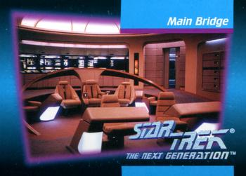 1992 Impel Star Trek: The Next Generation #051 Main Bridge Front