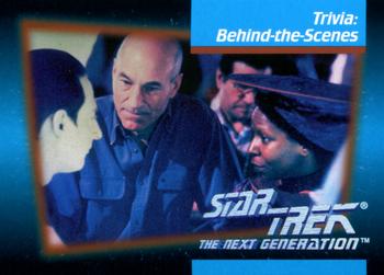 1992 Impel Star Trek: The Next Generation #118 Trivia:  Benind-the-Scenes Front