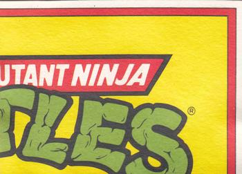 1989 Topps Teenage Mutant Ninja Turtles - Stickers (Series One) #7 Cowabunga! Back