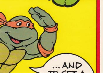 1989 Topps Teenage Mutant Ninja Turtles - Stickers (Series One) #8 Turtle Power! Back