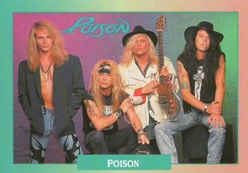 1991 Brockum Rock Cards #155 Poison Front