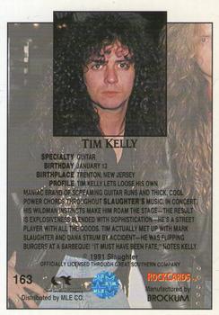 1991 Brockum Rock Cards #163 Tim Kelly Back