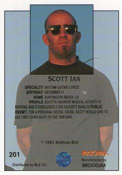 1991 Brockum Rock Cards #201 Scott Ian Back