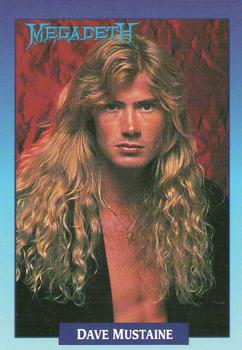 1991 Brockum Rock Cards #257 Dave Mustaine Front