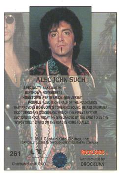 1991 Brockum Rock Cards #261 Alec John Such Back