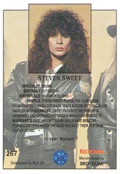 1991 Brockum Rock Cards #267 Steven Sweet Back