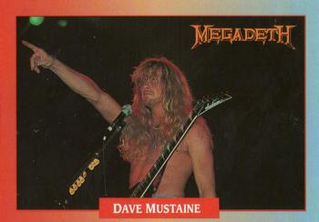 1991 Brockum Rock Cards #34 Dave Mustaine Front