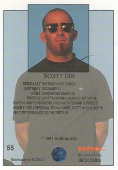 1991 Brockum Rock Cards #55 Scott Ian Back