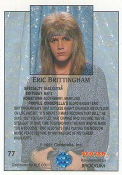 1991 Brockum Rock Cards #77 Eric Brittingham Back