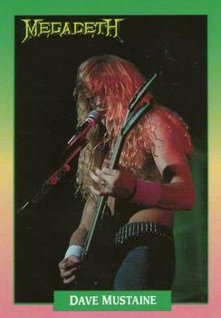 1991 Brockum Rock Cards #93 Dave Mustaine Front