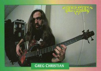 1991 Brockum Rock Cards #94 Greg Christian Front