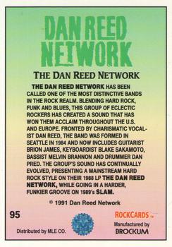 1991 Brockum Rock Cards #95 Dan Reed Network Back