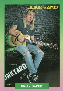 1991 Brockum Rock Cards #98 Brian Baker Front