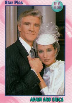 1991 Star Pics All My Children #53 Adam and Erica Front
