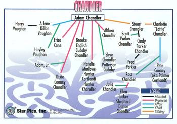 1991 Star Pics All My Children #8 Chandler Family Tree Back