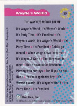 1992 Star Pics Saturday Night Live #29 Wayne's World Back