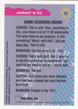 1992 Star Pics Saturday Night Live #83 Johnny & Ed Back