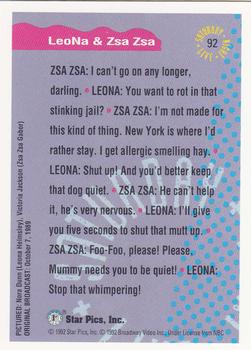 1992 Star Pics Saturday Night Live #92 Leona & Zsa Zsa Back