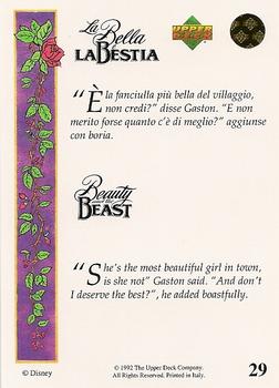 1992 Upper Deck Beauty and the Beast (English/Italian) #29 