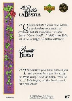 1992 Upper Deck Beauty and the Beast (English/Italian) #67 