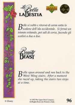 1992 Upper Deck Beauty and the Beast (English/Italian) #96 Belle spun around and ran back to the West... Back