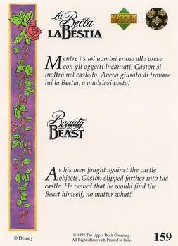 1992 Upper Deck Beauty and the Beast (English/Italian) #159 As his men fought against the castle objects... Back