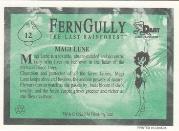 1992 Dart FernGully: The Last Rainforest #12 Magi Lune Back