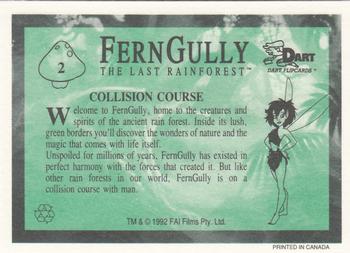 1992 Dart FernGully: The Last Rainforest #2 Collision Course Back