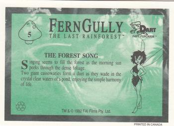 1992 Dart FernGully: The Last Rainforest #5 The Forest Song Back