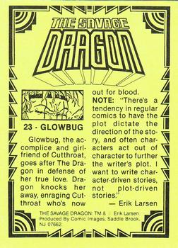 1992 Comic Images Savage Dragon #23 Glowbug Back