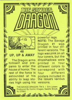 1992 Comic Images Savage Dragon #48 Up, Up & Away Back