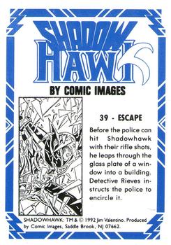 1992 Comic Images Shadow Hawk #39 Escape Back