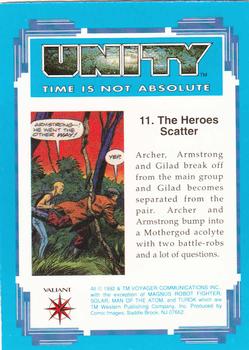 1992 Comic Images Unity: Time Is Not Absolute #11 The Heroes Scatter Back