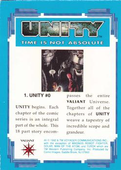 1992 Comic Images Unity: Time Is Not Absolute #1 Unity #0 Back