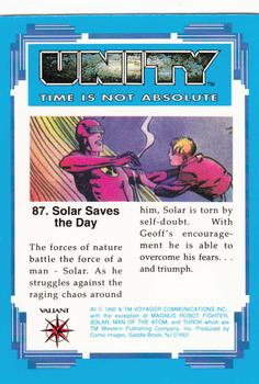 1992 Comic Images Unity: Time Is Not Absolute #87 Solar Saves the Day Back
