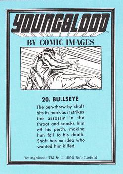 1992 Comic Images Youngblood #20 Bullseye Back