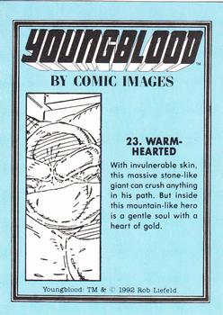 1992 Comic Images Youngblood #23 Warm-hearted Back