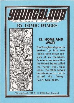 1992 Comic Images Youngblood #12 Home and Away Back