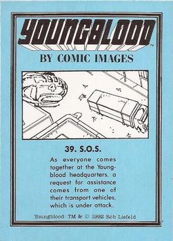 1992 Comic Images Youngblood #39 S.O.S. Back