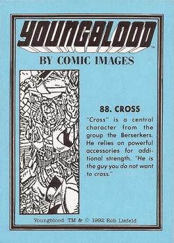 1992 Comic Images Youngblood #88 Cross Back